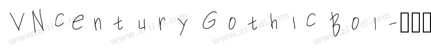 VNcentury Gothic Bol字体转换